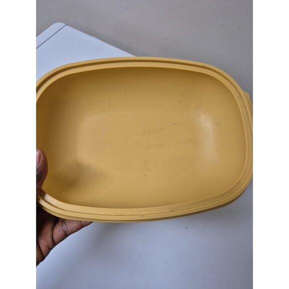 Vintage Tupperware Vegetable Rice Microwave Steamer/Cooker 3-Piece 1273-4 Gold - Picture 7 of 10